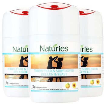 新西兰原装进口naturies奈氏力斯刺梨向日葵花粉酵母复合片1 2克 60片 瓶含浓缩刺梨汁1 2克 60片 瓶 3瓶装 图片价格品牌报价 京东