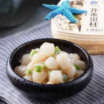 芥末章鱼 麻辣鲜蛤等海鲜罐头下饭菜刺身日式料理 芥末贝柱 500g