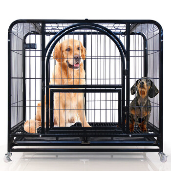 七仓直发送货上楼 狗笼狗笼子大型犬中型犬小型犬泰迪金毛萨摩哈士奇阿拉斯加宠物笼普通黑色96款建议50斤以内中大型犬 图片价格品牌报价 京东 七仓直发送货上楼 狗笼狗笼子大型犬中型犬小型犬泰迪金毛萨摩哈士奇阿拉斯加宠物笼普通黑色96款建议50斤以内中大型犬 图片价格品牌报价 京东