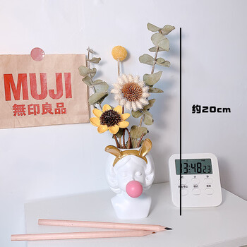 Ins复古插花花瓶大卫雕像化妆刷桶客厅家居石膏雕塑干花装饰摆件女孩摆件 干花套餐 图片价格品牌报价 京东 Ins复古插花花瓶大卫雕像化妆刷桶客厅家居石膏雕塑干花装饰摆件女孩摆件 干花套餐 图片价格品牌报价 京东