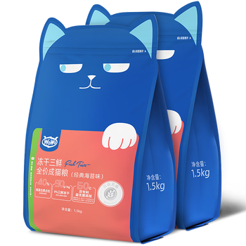 喔喔冻干三鲜全价成猫粮质量怎么样?讲讲用后感受