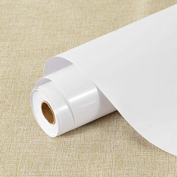 烤漆高光白贴纸加厚家具贴纸柜子衣柜橱柜桌面翻新贴纸自粘5米长55