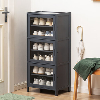 木马人 多层落地鞋柜家用门口鞋架子简易玄关柜收纳神器省空间宿舍小
