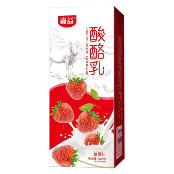 酸酪乳早餐奶牛奶草莓味乳酸饮品帮助肠胃消化250ml16/24礼盒装 草莓味 24盒(礼盒装)