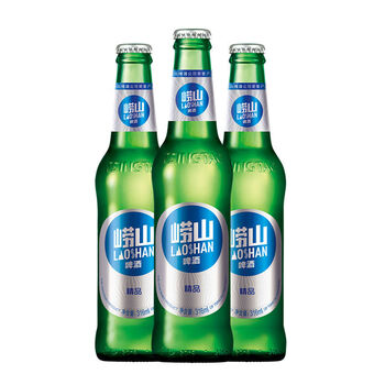 青岛崂山啤酒 青岛崂山啤酒经典小瓶装316ml*24瓶整箱玻璃瓶啤酒 306m