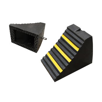 头汽车用三角垫木挡车木掩车器停车楔大型货车用橡胶车轮止退器防24x