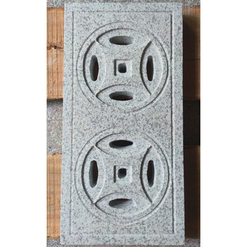 玖纹豹石雕窨井地漏石材雨水篦子老青石仿古铜钱地漏庭院下水道水沟