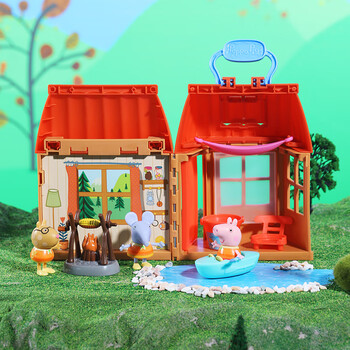 儿童过家家玩具男女孩佩琪公仔玩偶仿真小房子玩具屋套装森林小屋