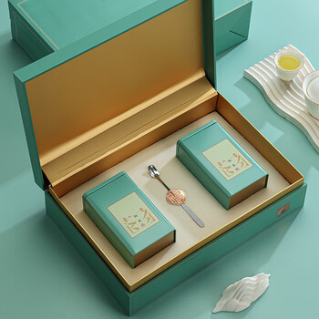 茵迈新款半斤一斤装红茶绿茶礼盒通用茶叶罐金属铁罐茶叶包装盒空盒子