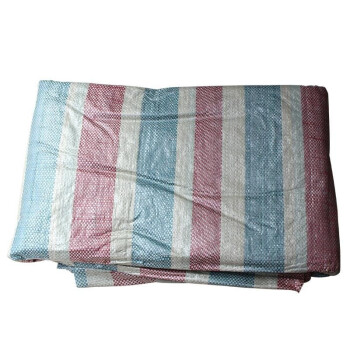 星工（XINGGONG）彩条布 防水三色布加厚防雨防晒装修花胶布户外蓬布苫布遮雨布 单膜 2米*25米