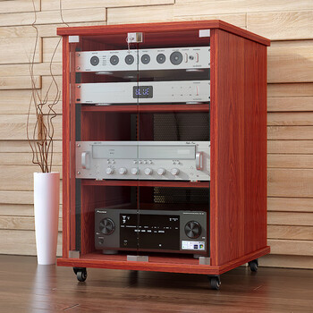 功放机柜音响机柜影院ktv功放机架设备柜带u条视听柜子功放柜 16u全