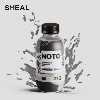 Smeal NOTO胖胖瓶代餐奶昔粉 75g*1瓶 黑芝麻奇亚籽奶昔高膳食即食代餐粉营养饱腹