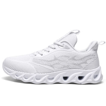 2022邦特新款春季休闲运动鞋子男透气减震休闲鞋百搭底跑步鞋白色