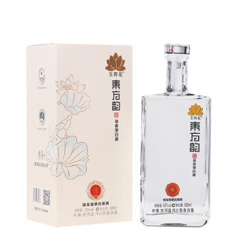 玉荷花 东方韵 52度 浓香型白酒 500ml 商务礼盒装 单瓶装