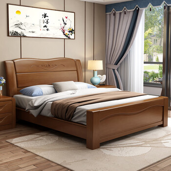 8实木床定做尺寸联系客服 床 20公分弹簧床垫 (颜色备注) 1350mm*2000