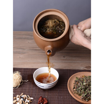 2021新款 平定内无釉传统煎药壶中药壶家用陶瓷煎中医砂锅熬药罐煲器