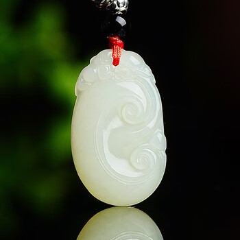 天然和田玉吉祥如意吊坠挂件男女情侣款玉坠宝宝玉佩天然玉石项链