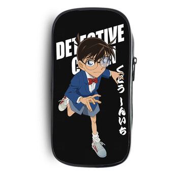 名侦探柯南文具袋 名侦探柯南帆布笔袋多功能多层大容量文具盒男 三层