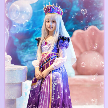 版叶罗丽公主裙演出服万圣节儿童服装生日礼物叶罗丽衣服女童冰公主