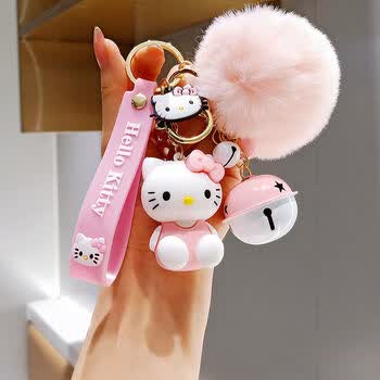 猫咪hellokitty猫钥匙扣女可爱创意情侣书包挂饰汽车钥匙链挂件礼物