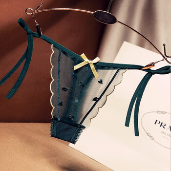 沐妤丁字裤极度诱惑女士一片式性感蕾丝薄透t字内裤少妇情绪低腰时尚
