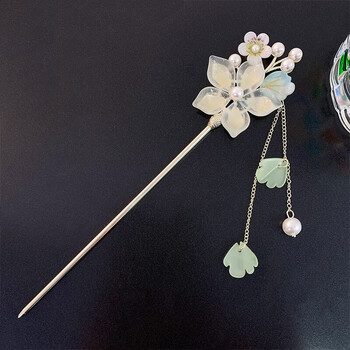 明夫人宫廷古风汉服头饰梨花发簪女高级感珍珠步摇流苏发钗旗袍盘发