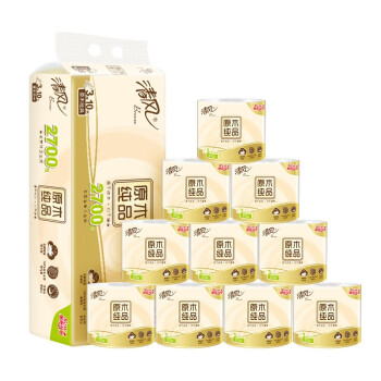 清风有芯卷纸 原木纯品3层270段*10卷 柔韧升级 卫生纸卷筒纸