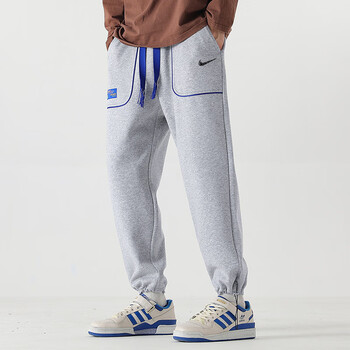 耐克休闲裤子男春秋季时尚百搭宽松小脚裤男士高端潮牌运动长裤 灰色