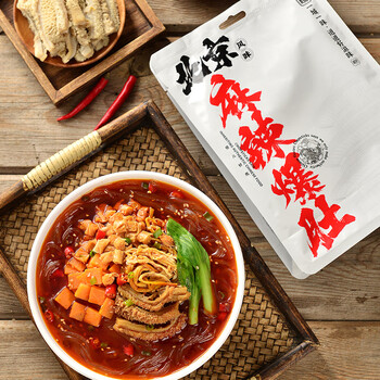 筷子说北京麻辣爆肚粉宵夜网红水煮方便速食262g袋装批发零售 北京