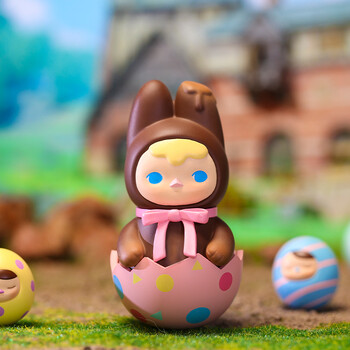 pop mart泡泡玛特  pucky精灵巧克力兔宝宝吊卡玩具生日礼物娃娃潮玩