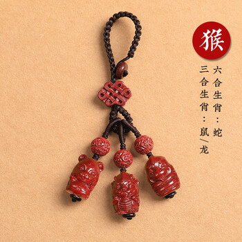 三合六合本命虎年 高档手工编织男女礼物 三合六合款-生肖【猴】