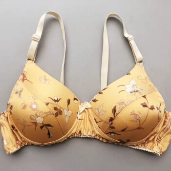 双面真丝文胸桑蚕丝无痕内衣女薄款大码舒适透气无钢圈胸罩3号花色75b
