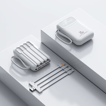 配件>移动电源>edriver>edriver自带四线快充20000毫安充电宝苹果华为