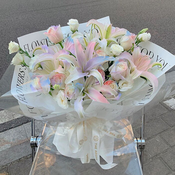 花梦黎鲜花速递香水百合花束同城送妈妈长辈老师节日礼物送老婆生日