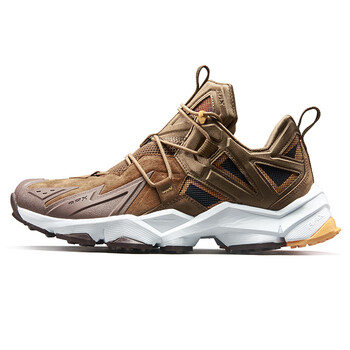 rax四季登山鞋男透气徒步鞋防滑户外鞋耐磨越野爬山鞋减震旅游鞋 棕色