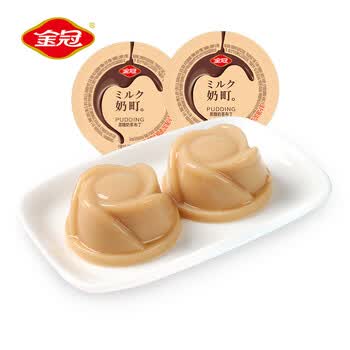 金冠黑糖奶茶布丁500g 休闲零食办公室夏天果冻儿童