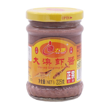 大澳虾酱225克广东珠海特产新鲜水产副食海鲜味下饭酱正宗虾酱