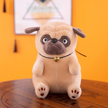 娃娃8寸公仔娃娃机公仔小公仔毛绒玩具公司活动礼品玩偶 褐色 沙皮狗
