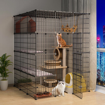 宠趣汇猫笼子猫别墅超大号diy猫笼三层四层家用大空间宠物笼子猫舍