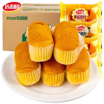 达利园法式软面包奶香橙味充饥手撕面包整箱早餐营养美味零食 香奶味