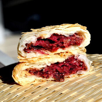 鲜花饼玫瑰花酥饼礼盒装糕点点心传统手工云南现烤 1袋*210克【6枚】