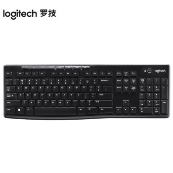 罗技（Logitech） K270无线键盘多媒体全尺寸便捷舒适键盘无线笔记本台式机办公家用