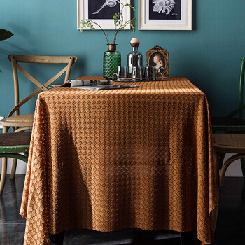 梳妆台桌布高级感蔓越家法式复古感桌布长方形卧室梳妆台蕾丝茶几垫