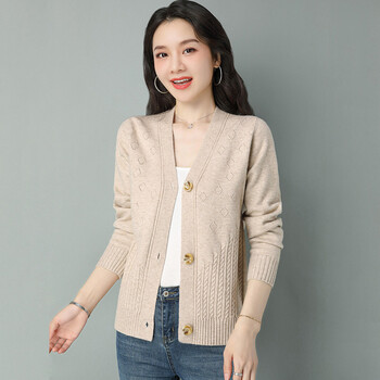 针织衫女开衫女宽松毛衣女披肩小外搭春秋季洋气外套女简约日常女遮