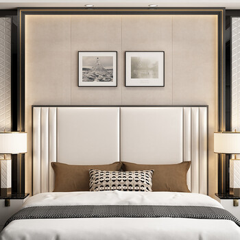 单独床头 卧室单卖床头 轻奢风床头板软包单独北欧现代简约榻榻酒店