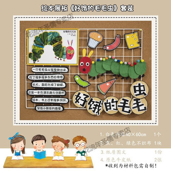 故事展板(好饿的毛毛虫)套装 中