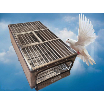 采缇 胜龙鸽具鸽子笼训放笼信鸽用品用具赛鸽不锈钢藤笼折叠放飞笼 75