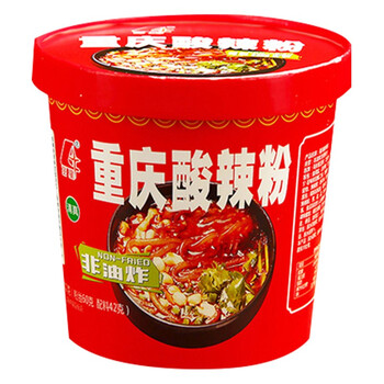 丽星 重庆酸辣粉 方便速食粉丝米线 102g*6桶