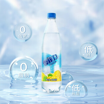 可口可乐(Coca-Cola)雪菲力 柠檬味盐汽水 600mlx24瓶 整箱装