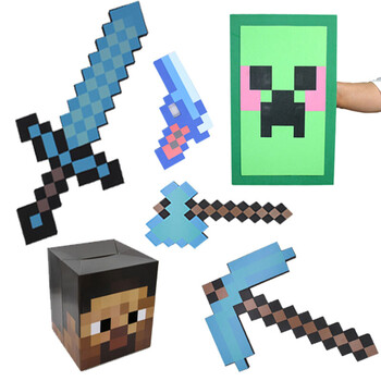 我的世界minecraft附魔钻石剑镐套装装备镐弓箭头套周边玩具钻石剑斧头盾牌加头盔 泡沫款 图片价格品牌报价 京东
